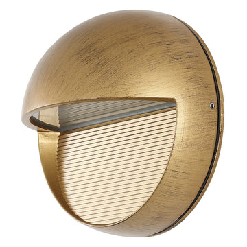Orbe 6.25" Outdoor Metal/Glass Integrated LED Wall Sconce